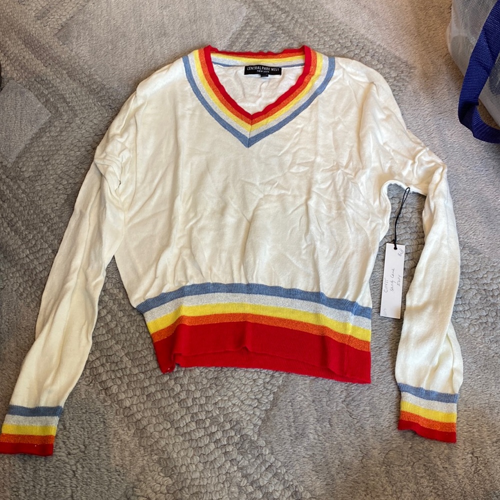Central Park West Sweater Size small Cream